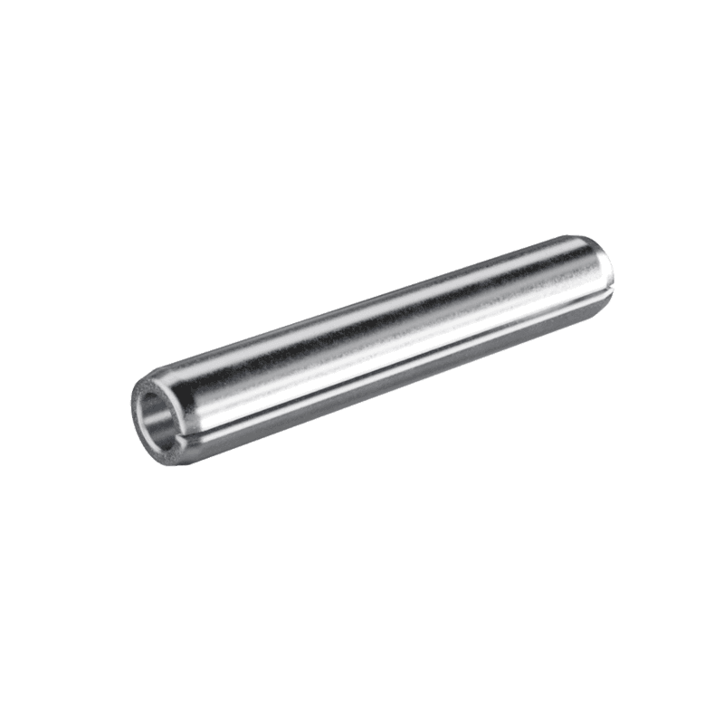 Spannhülse mit geradem Schlitz zur Aufnahme und Fixierung von Bolzen in Kettensystemen